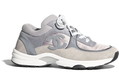 chanel grey trainers|chanel sneakers cost.